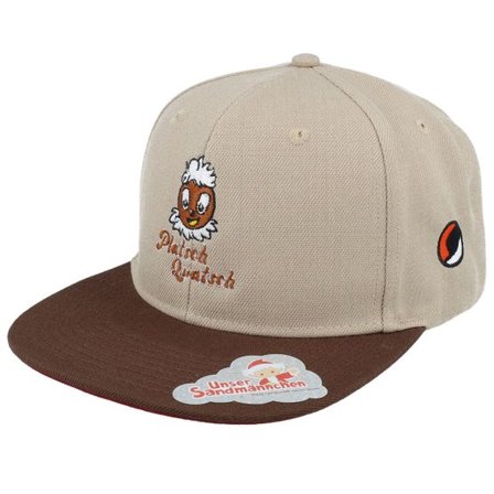 Unser Sandmännchen - Beige snapback Keps - Pittiplatsch platsch Quatsch Khaki/Brown Snapback @ Hatstore