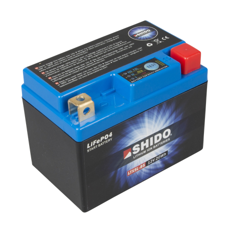Motorradbatterie Shido Lithium Ion Modellspezifisch - Benelli Caffenero 150 2011-2013