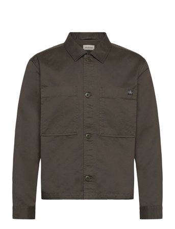 Ls Cotton Overshirt Brown Calvin Klein Jeans
