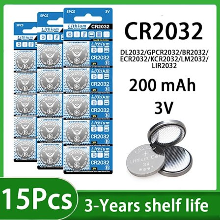 5-100PK CR2032 Nappikenno CR 2032 DL2032 BR2032 KCR2032 Paristoauton kaukosäädin lelu kolikkoelektroniikka