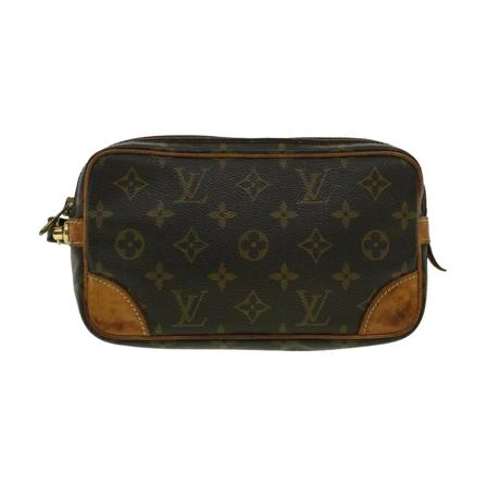 Louis Vuitton Vintage, Louis Vuitton Marly Dragonne Bruin, Dames, Maat:ONE Size,leer