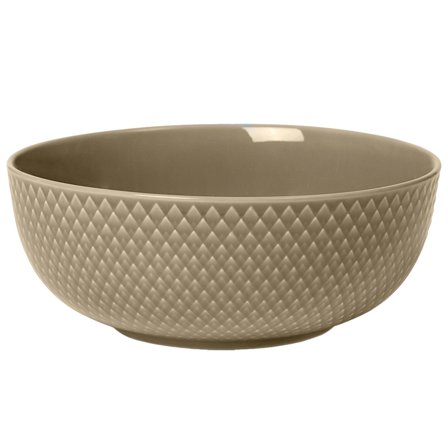 Lyngby porcelæn Rhombe Earth kulho 15,5 cm, clay