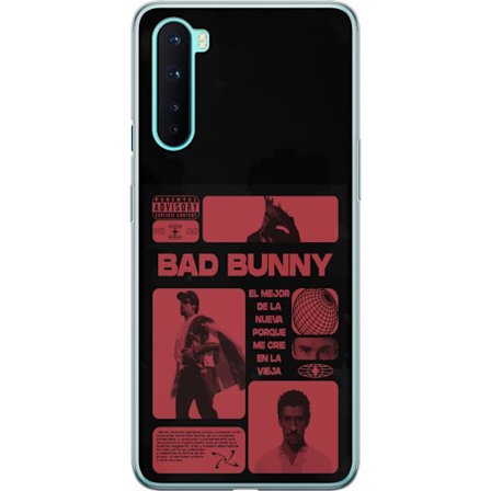 Kompatibelt Mobildeksel til OnePlus Nord Bad Bunny NFL-inspirert skjoldlogo med amerikansk fotball og stjerner