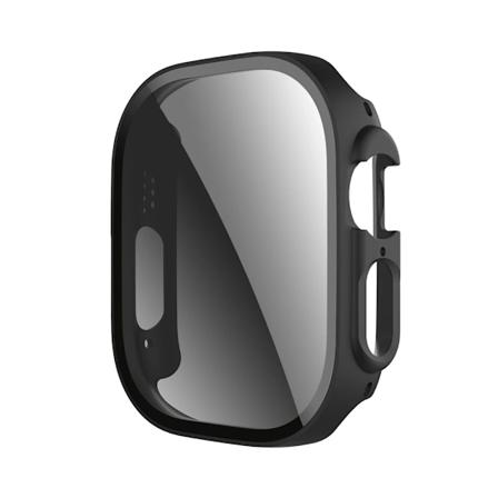 Anti-Spy Glass För Apple Watch Ultra 2 49Mm Fall 40 44Mm 45Mm Private Hd Skärmskydd Bumper Iwatch 9 8 7 Se 6 Härdad Film. Black 44mm-Series 6 54 SE