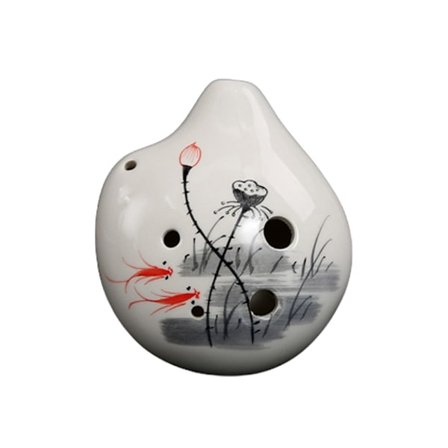 Ocarina 6 Hull Alto C Ocarina - Gaveidé for nybegynnermusiker, lett å lære