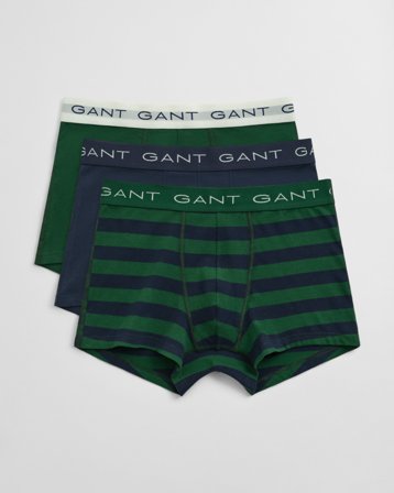 GANT Herren 3er-Pack Boxershorts mit Streifen (XXXL) Grün