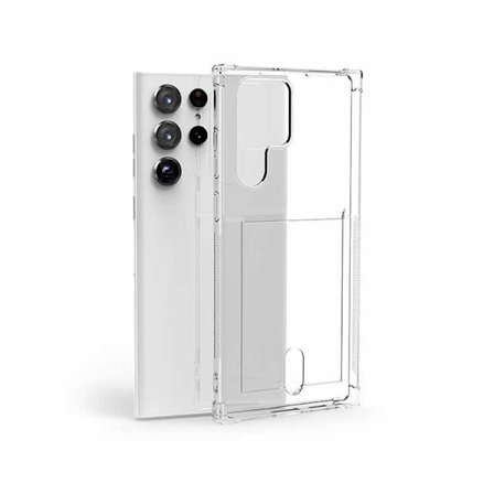 Samsung Galaxy S22 Ultra - Transparent Skal + Mjuk Skyddsfilm