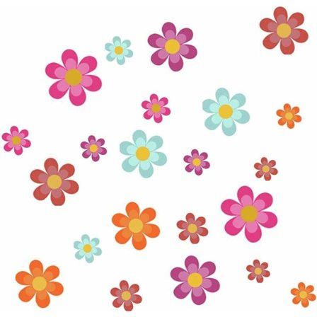 20 stk. vandtætte skridsikre badekar-dekaler, badeværelsesklistermærker badekar-blomster køleskabsmærke dørvindue dekoration - Fei Yu