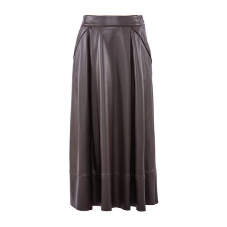 Nenette, Midi Skirts Bruin, Dames, Maat:XS,Polyurethaan