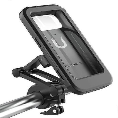 Universal Vandtæt Cykel Motorcykel Telefonholder til Samsung iPhone Xiaomi Mobil Styrbeslag Stand 360 Justerbar Touch-Screen Cover [DB]