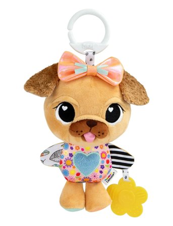 Lamaze Lamaze Lovey The Pug Clip & Go - Multi/patterned - ONE SIZE
