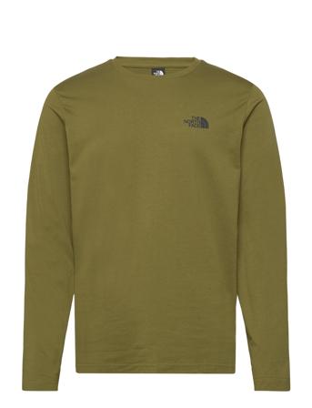 M L/S Simple Dome Tee Sport T-shirts Long-sleeved Khaki Green The North Face