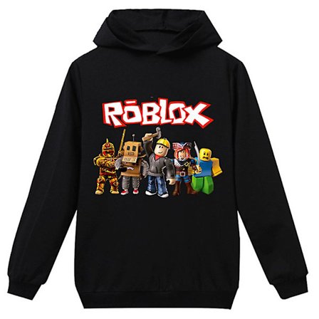 Roblox-genser med lange ermer og hette for barn, jenter og gutter
