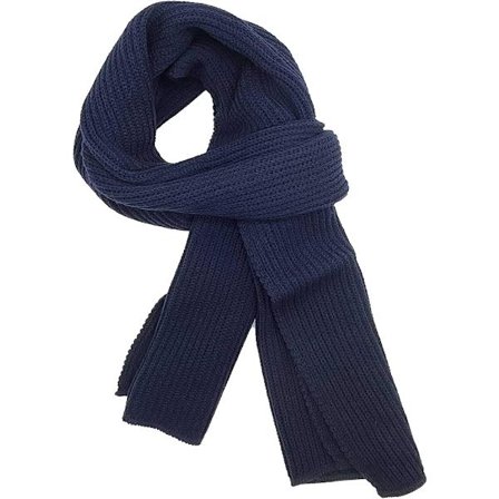 Varme høst- og vinterskjerf, unisex ensfargede varme strikkede vinterskjerf