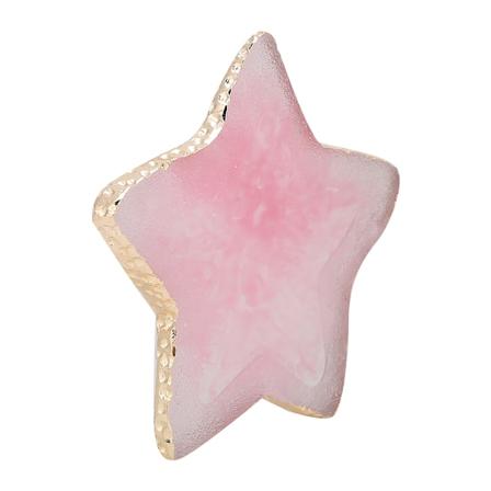 Resin Nail Art Gel Polish Fargemiksingspaletter Tips Display Holder Manikyrverktøy Star Pink