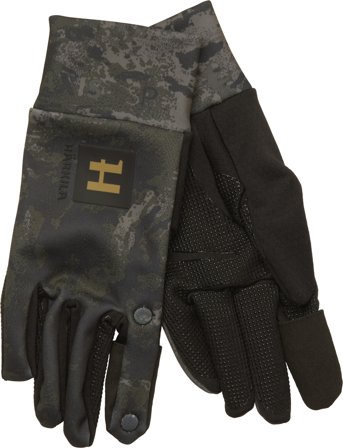 Härkila NOCTYX Camo Fleece Glove metsästyskäsineet, AXIS MSP Black - Kosketusnäyttökäsineet