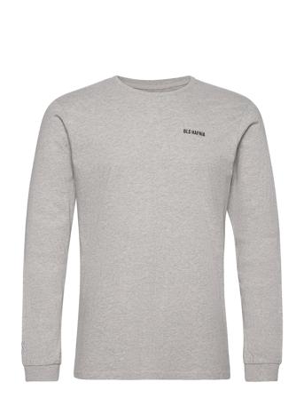 Essential Logo Ls T-Shirt Grey BLS Hafnia
