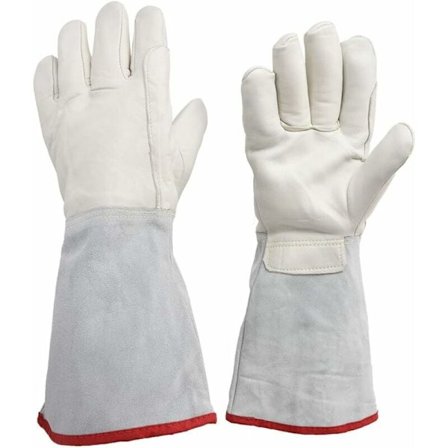 Sikkerhetsarbeidshanske for kryogenisk lagring, 45 cm lange kryogene hansker, vanntette beskyttende arbeidshansker, LNG nitrogen