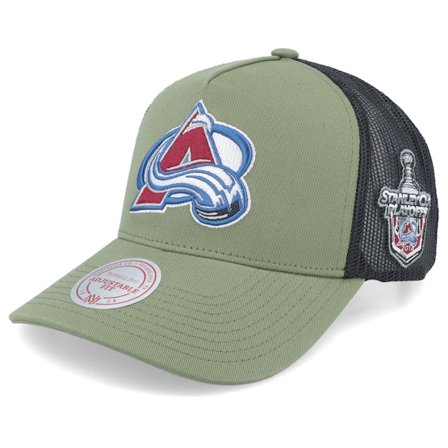 Mitchell & Ness - NHL - Green - trucker - Cap - Hatstore Exclusive x Colorado Avalanche Finals Olive Trucker - Hatstore