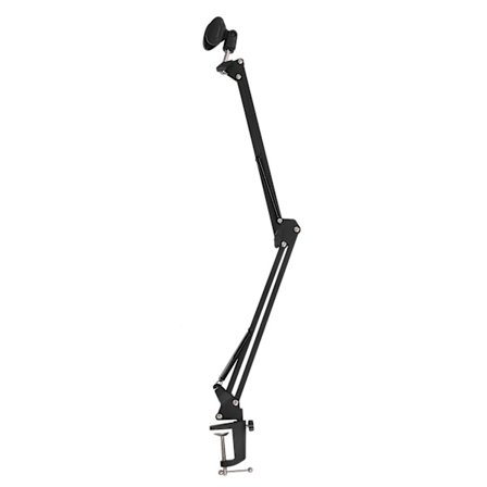 Svart Saxbom Broadcast Mikrofonstativ Mikrofonarm Mic Suspension Boom Saxarmstativ
