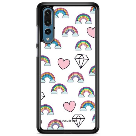 Bjornberry Skal Huawei P20 Pro - Regnbågar Diamanter