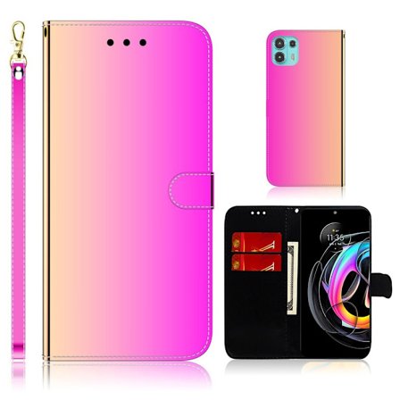 Mirror Motorola Edge 20 Lite Läppäkotelo - Rose