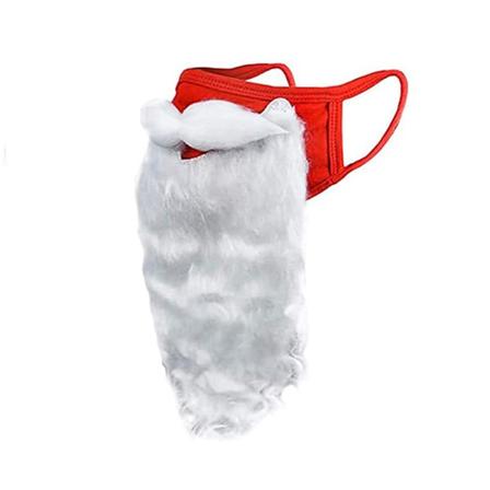 Santa Skägg Jul Halloween rekvisita Lätt att bära Cover Rolig Fake Vit Skägg Cosplay Party Kostym