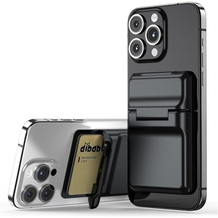 Mag-Safe -puhelimen korttikotelo, irrotettava, kestävä, magneettinen, jalustalla, lompakko iPhone 16, 15, 14, 13, 12 Pro Max Plus -puhelimille