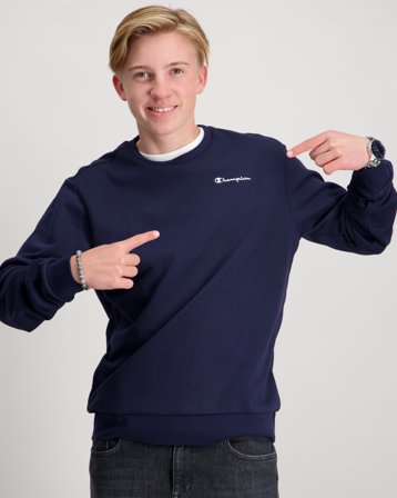 Champion Crewneck Sweatshirt Niebieski Swetry Chłopiec - Kids Brand Store