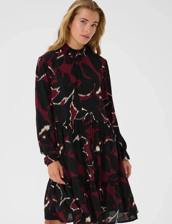 Kaffe Kalinda Amber Dress - Burgundy - 44