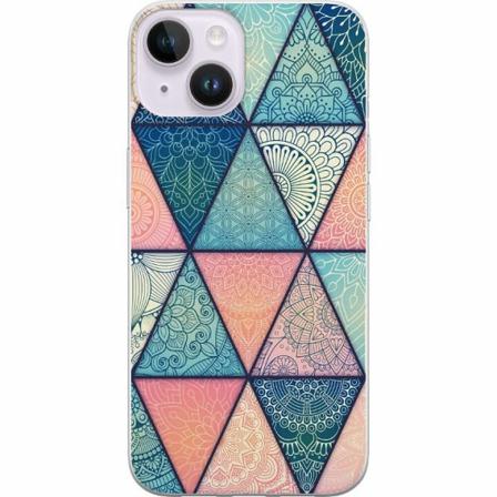 Apple Iphone 14 Plus Genomskinligt Skal Mandala Triangles