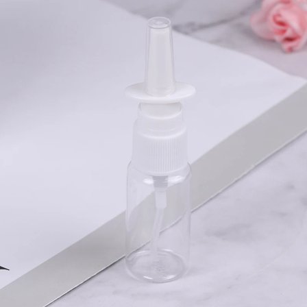 5 stk. 15 ml PET tomme flasker, nesesprayflasker i plast, pumpesprøyte, tåkespray, gjenfyllbare flasker for medisinsk bruk