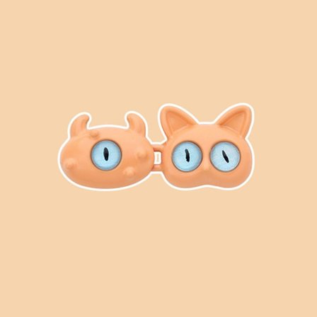 2 STK bukse midje strammer knappstifter ORANSJE