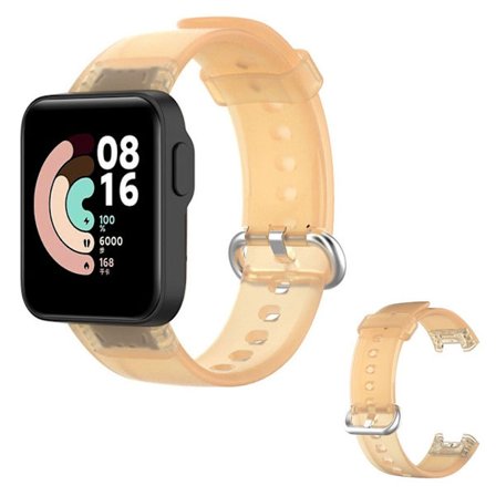 Xiaomi Mi Watch Lite / Redmi Watch unikt transparent klockarmband - Transparent Orange