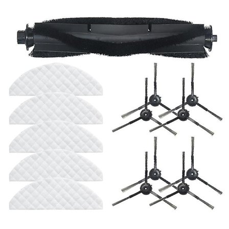 14 kpl Yhteensopiva Roidmi Eve Plus -robotti-imurin pääharja sivuharja