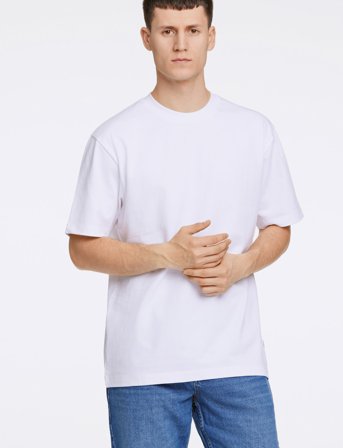Lindbergh O-Neck Tee Oversize S/S - White - S