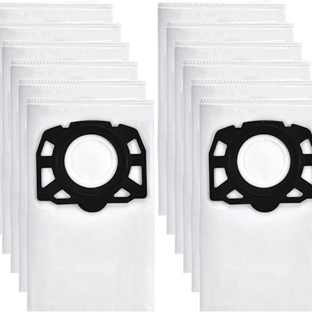 Pakke med 12 støvsugerposer for Kärcher WD4 WD5 WD6 MV4 MV5 MV6 filterposer