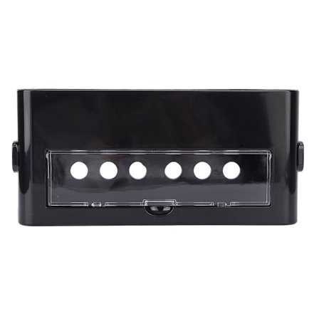 Förvaringslåda för eluttag, säker och dammtät, kabelorganisatör i plast, för hemmet, medium, svart