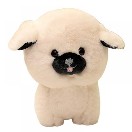 Gosedjur hund, bedårande valp gosedjur, mjuk hund plysch docka gåva, perfekt present för barn Toddler vuxen födelsedagspresent