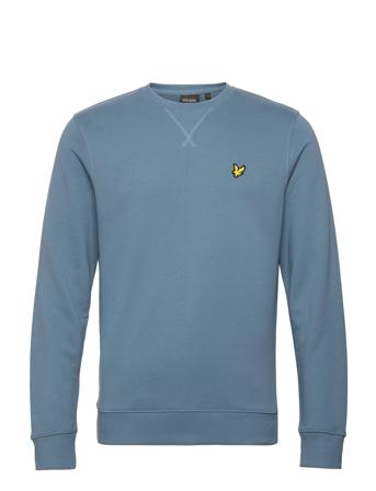 Crew Neck Sweatshirt Sweat-shirt Genser Blå Lyle & Scott*Betinget Tilbud