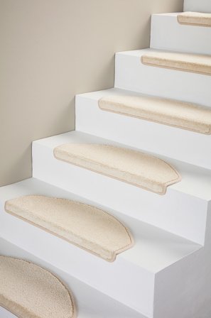 Jotex - Trappetrinnsteppe 15-pakning Polyester Naturhvit SOFT - Kjøp Trappetrinnstepper hos Jotex