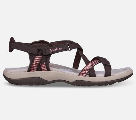 Skechers, Reggae Slim - Sun Array, 39, Brun, Dame