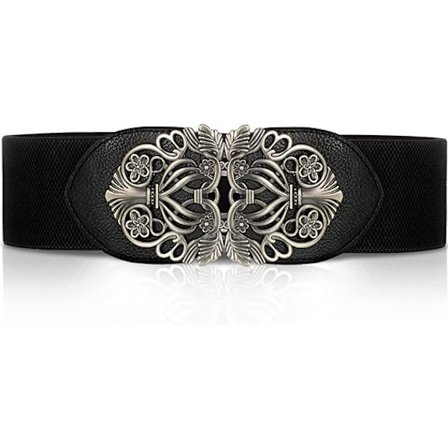 Dame Elastisk Talje Bælte Vintage Bred Stræk Talje Bælte Elastisk Dame Retro Kjole Bælte Strækbar Taljebånd