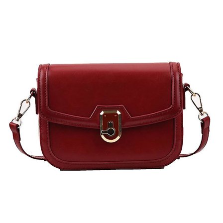 Crossbody-väskor för kvinnor - Trendig designer axelväska handväska med justerbar rem - Claret