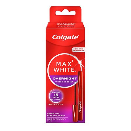 Colgate Max White Overnight Whitening Serum 2,5 ml, Medicin & Pleje, Mund & Tandpleje, Tandpasta