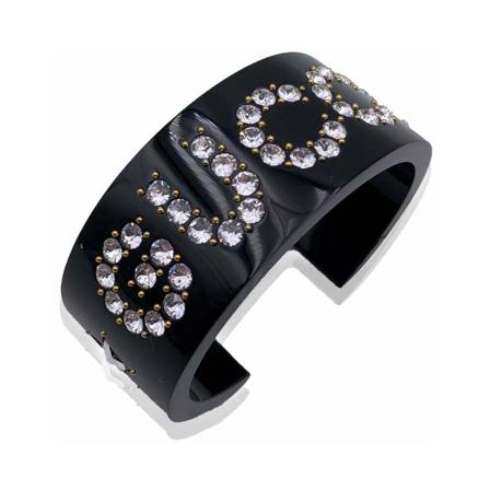 Gucci Vintage, Bracelets Zwart, Dames, Maat:ONE Size