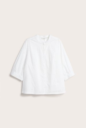 Kappahl | Bluse med puffermer Hvit 2XL | Hvit