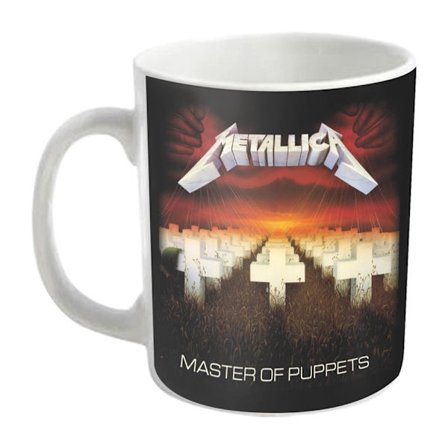 Metallica Master Of Puppets Mug En Storlek Vit