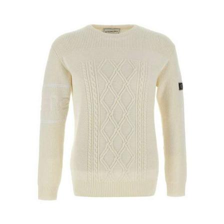 Iceberg, Round-neck Knitwear Wit, Heren, Maat:L