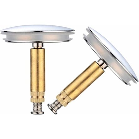 Justerbar badeprop, badekar afløb prop, universel badeprop, premium kvalitet, holdbar messing vask prop med krombelagt badekar prop til badekar